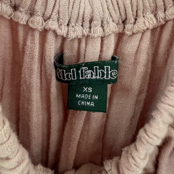 Pink Gauze Drop Shoulder Wild Fable Mini Dress - Picture 3 of 5